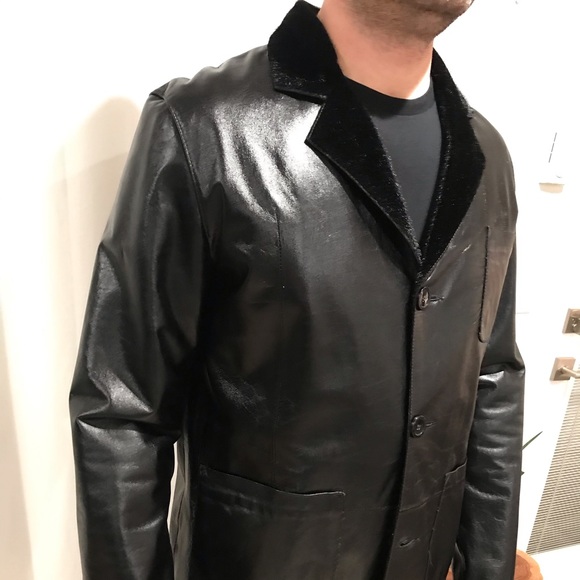 Men’s Reversible Genuine Leather/Calf Hair Jacket - Picture 10 of 13